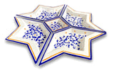 Antipastiera a Stella in ceramica di Vietri