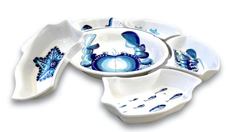 Antipastiera Fiore in ceramiche di Vietri
