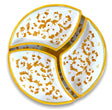 Antipastiera Girella in ceramica Vietrese DECORO BAROCCHETTO