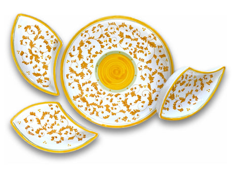 Antipastiera Girella in ceramica di Vietri