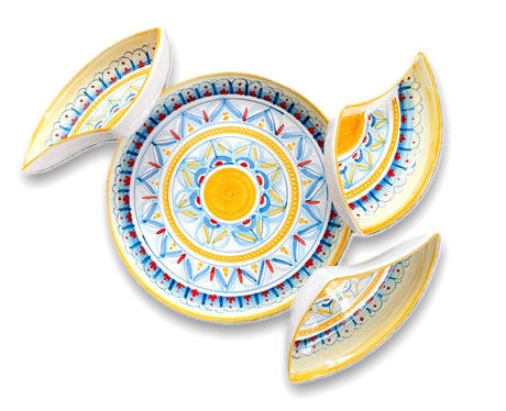 Antipastiera Girella in ceramica di Vietri