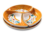 Antipastiera Girella in ceramica vietrese DECORO NAIF