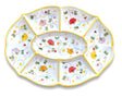 Antipastiera Ovale Monoblocco in ceramica vietrese DECORO PRIMULA NEW