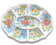 Antipastiera Ovale Monoblocco in Ceramica Vietrese DECORI MISTI