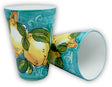 Bicchiere in ceramica vietrese DECORO LIMONE VIETRI