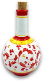 Bottiglia in Ceramica Vietrese a Palla (tappo in sughero) DECORO BAROCCHETTO