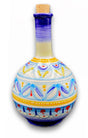Bottiglia in Ceramica Vietrese a Palla (tappo in sughero) DECORO GEOMETRICO RAVELLO NEW