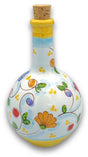 Bottiglia in Ceramica Vietrese a Palla (tappo in sughero) DECORI MISTI