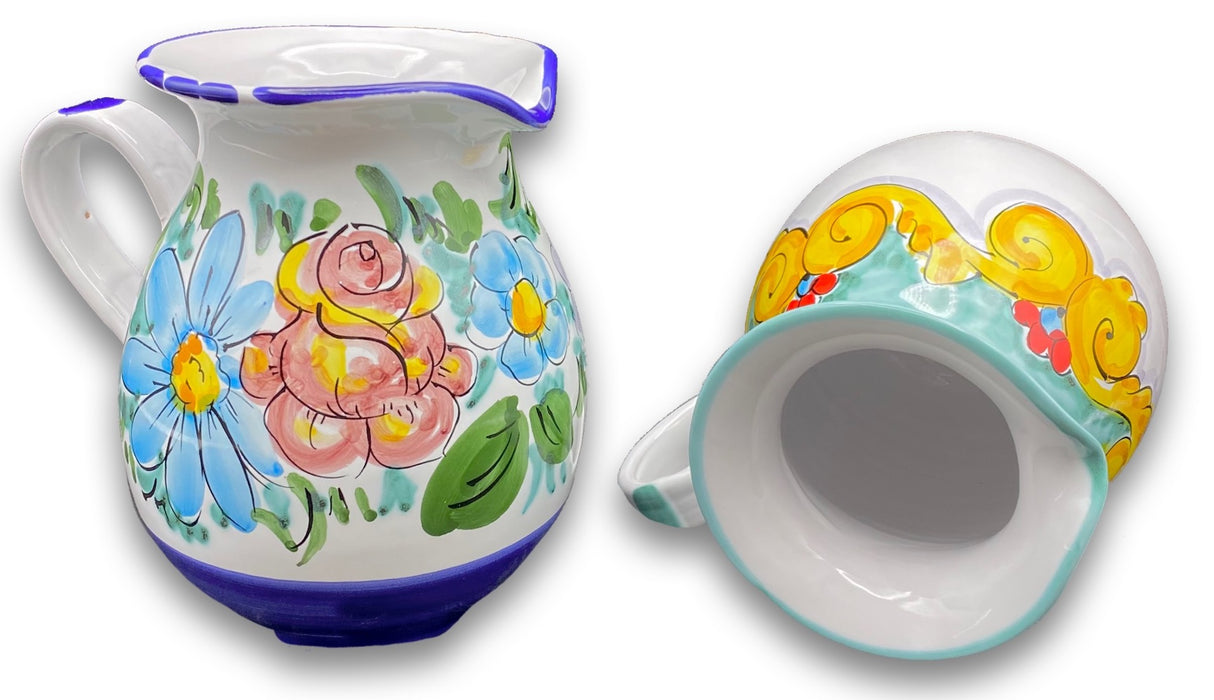 Brocca in Ceramica Vietrese DECORI MISTI