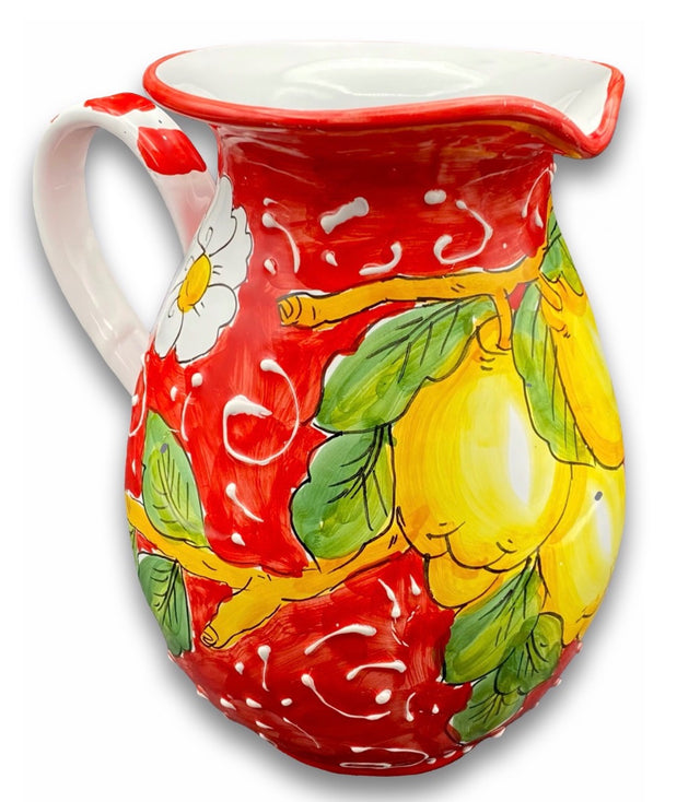 Brocca in ceramica Vietrese DECORO LIMONE VIETRI