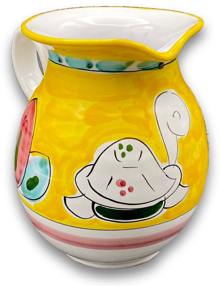 Brocca in ceramica Vietrese DECORO TARTARUGA NEW