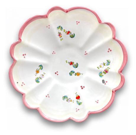 Centrotavola Margherita in ceramica vietrese DECORO CAMPANELLE