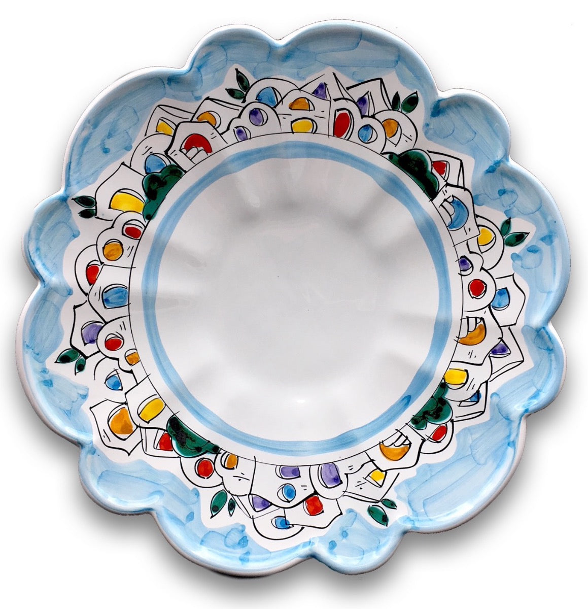 Centrotavola Margherita in ceramica di Vietri