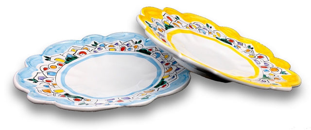 Centrotavola Margherita in ceramica Vietrese DECORO NAIF