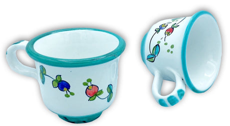 Tazzina Caffè in ceramica vietrese DECORO CAMPANELLE