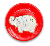 Piattino Caffè in ceramica vietrese DECORO ELEFANTE NEW
