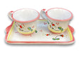 Servizio Caffè X 2 in ceramica vietrese DECORO CAMPANELLE