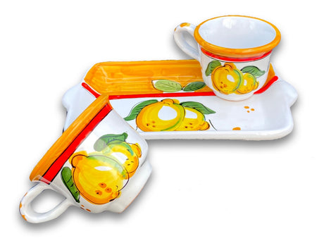 Servizio Caffè X 2 in ceramica di Vietri