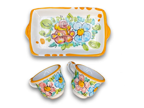 Servizio Caffè X 2 in ceramica di Vietri
