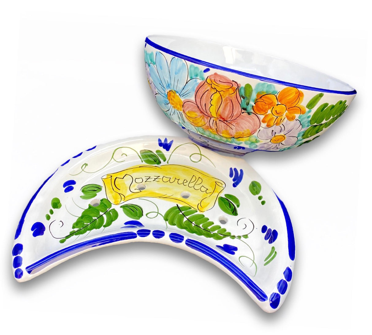 PORTA MOZZARELLA A COPPA IN CERAMICA DI VIETRI 