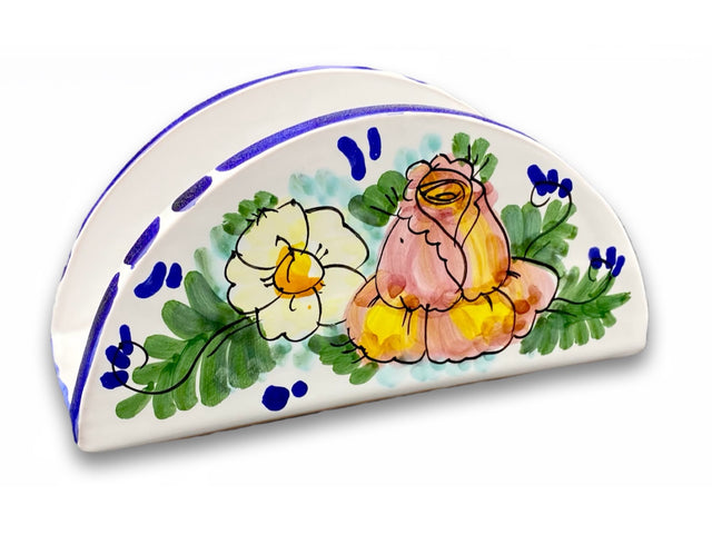 Porta Tovaglioli Mezza Luna in Ceramica Vietrese