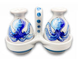 Servizio sale e pepe in coppe in ceramica di Vietri linea Mare Magnum