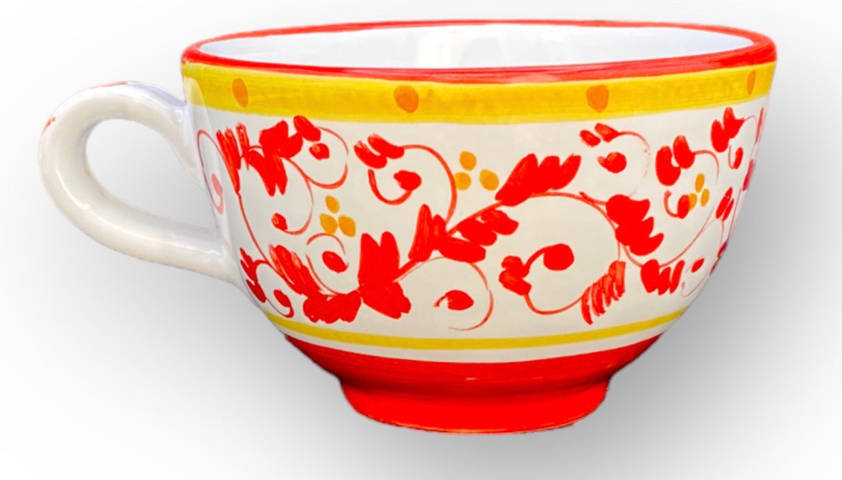 Tazza da latte in ceramica di Vietri 