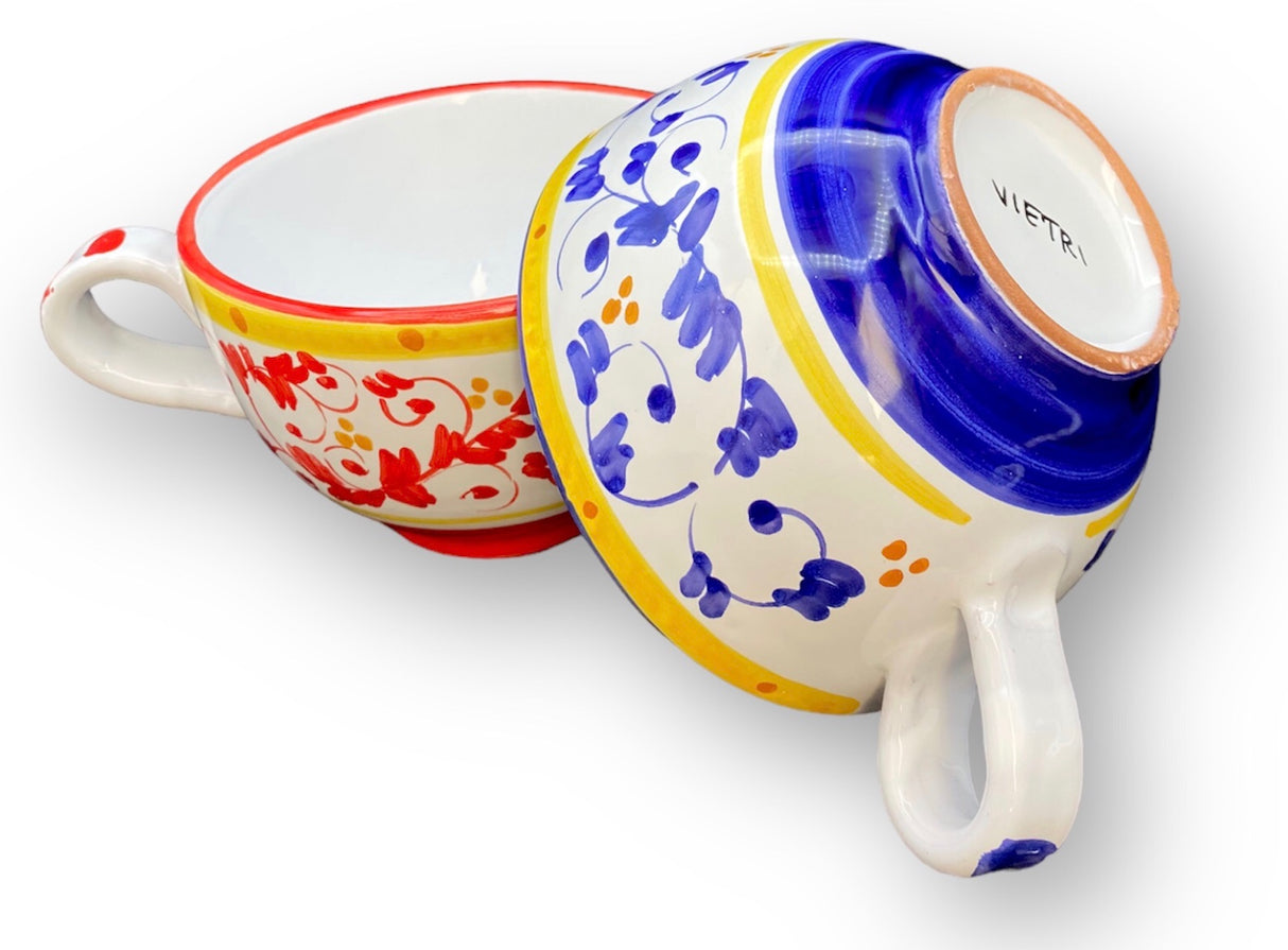 Tazza da latte in ceramica di Vietri 