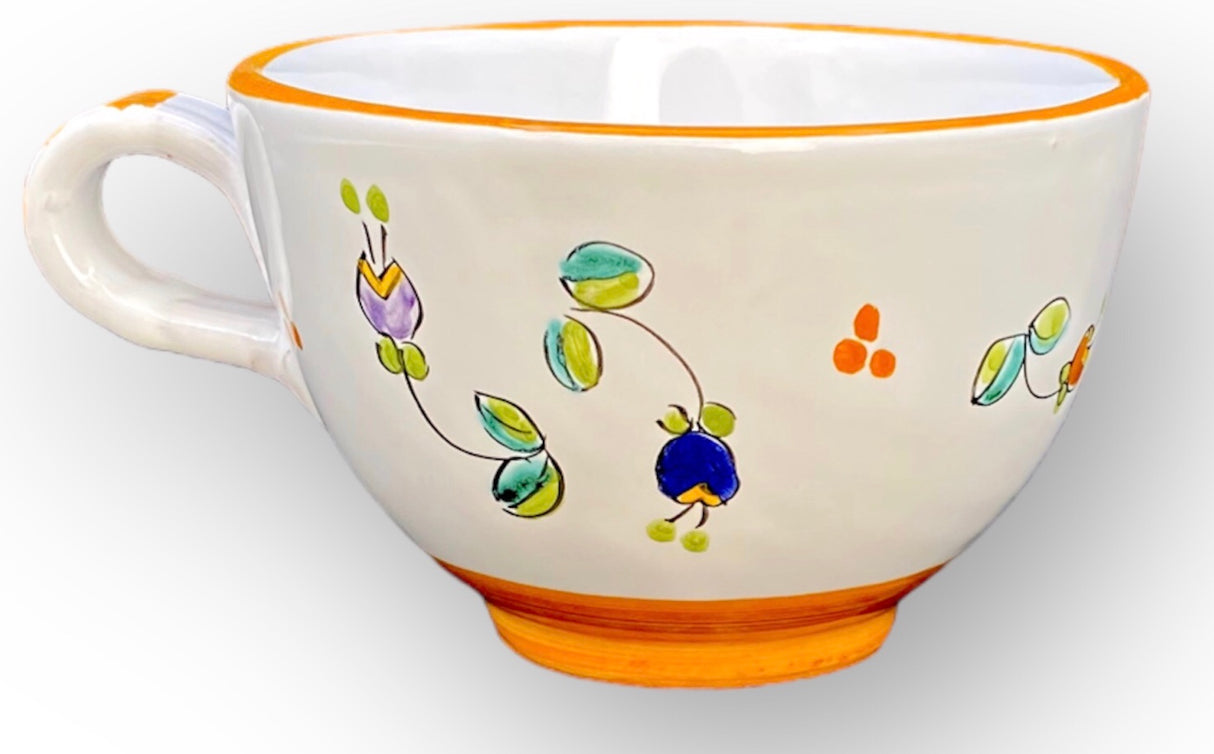 Tazza da latte in ceramica di Vietri 