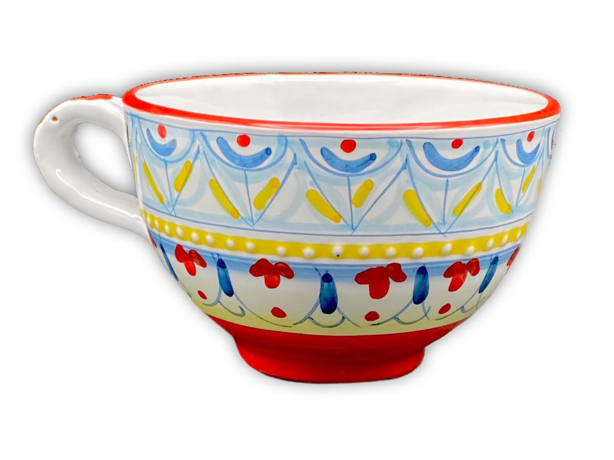 Tazza da latte in ceramica di Vietri 