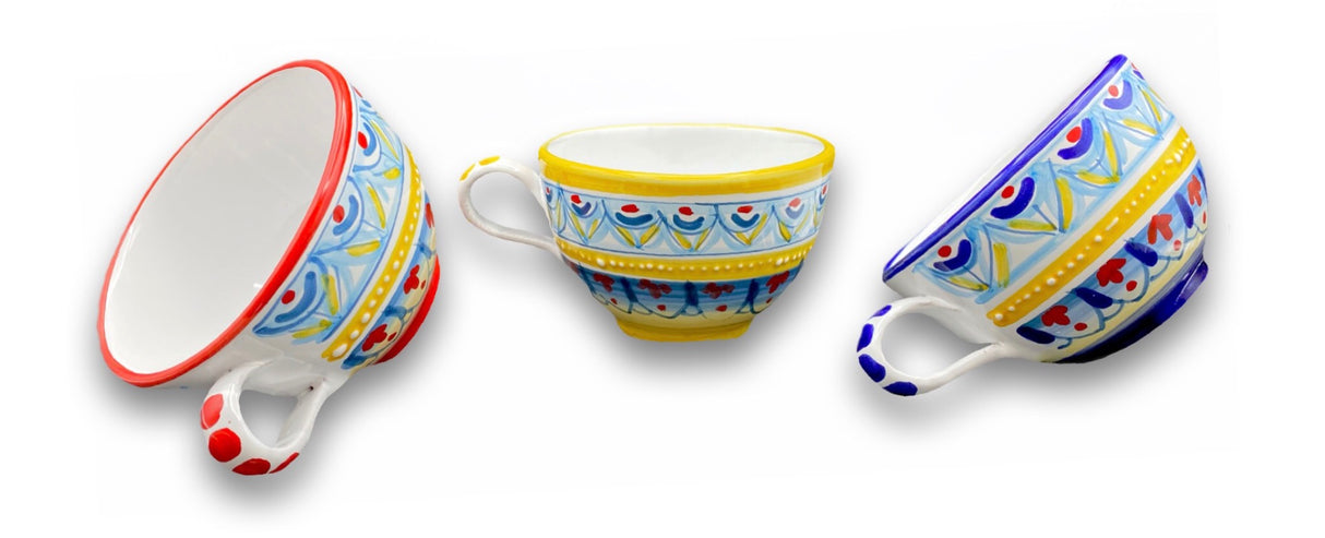 Tazza da latte in ceramica di Vietri 