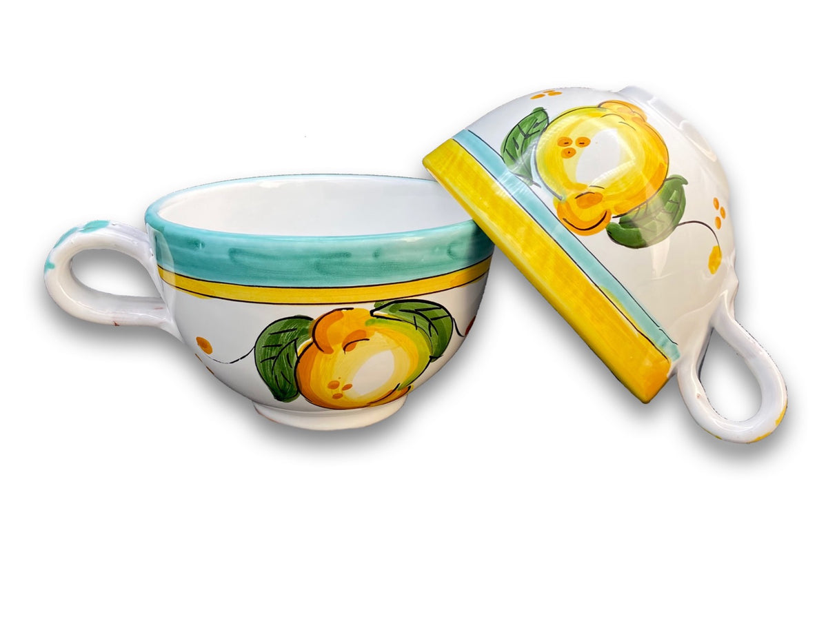 Tazza da latte in ceramica di Vietri 