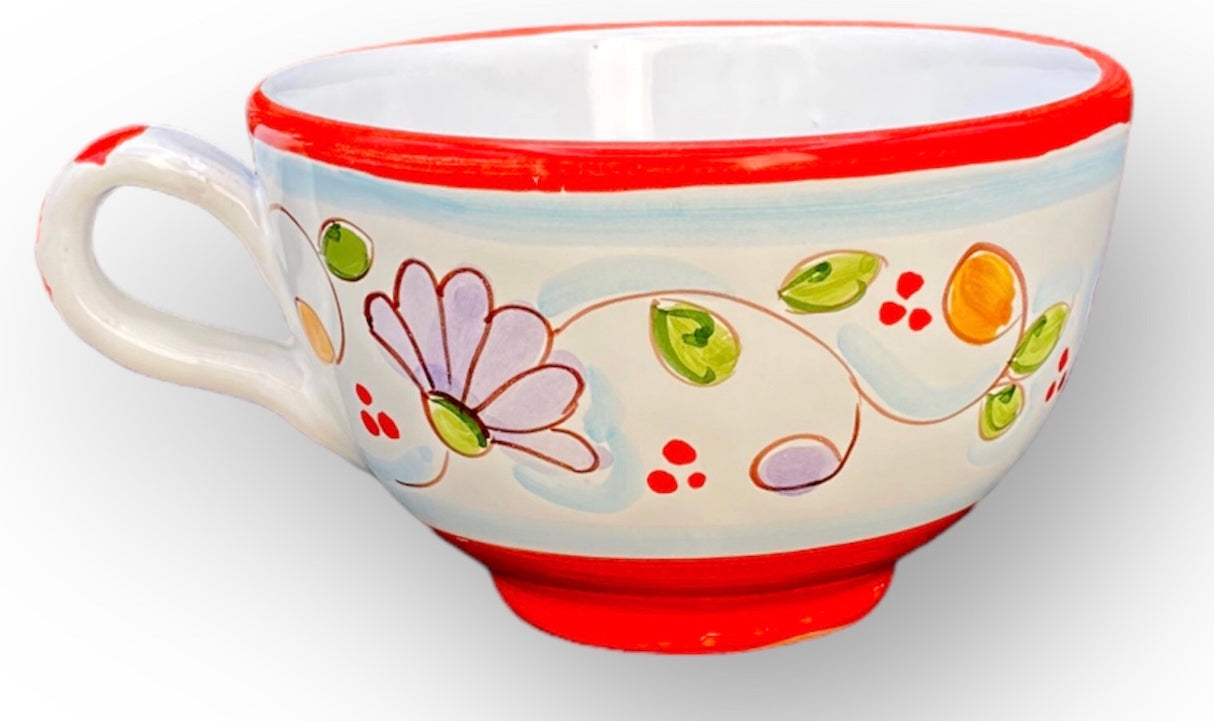 Tazza da latte in ceramica di Vietri 