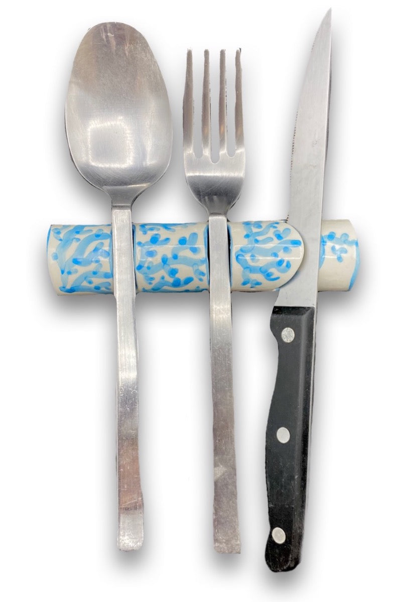 Poggia posate in ceramica di Vietri