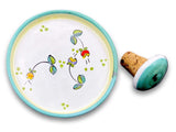 Sotto bottiglia in ceramica di Vietri con tappo 