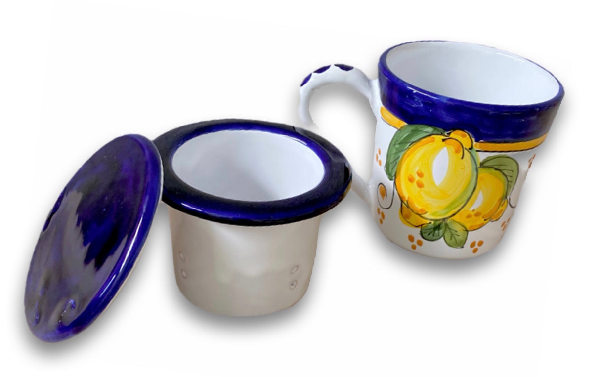 Tisaniera in ceramica di Vietri 
