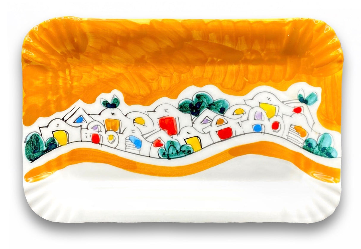 Vassoietto pasticceria in ceramica di Vietri