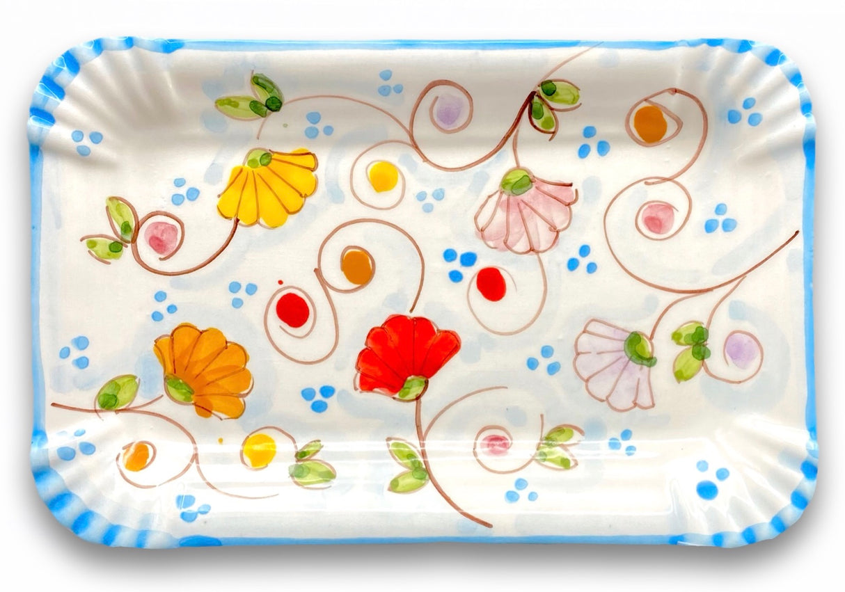 Vassoietto pasticceria in ceramica di Vietri