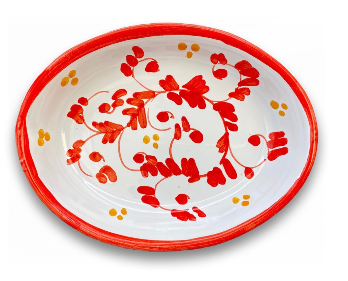 Ovalina in ceramica di Vietri 