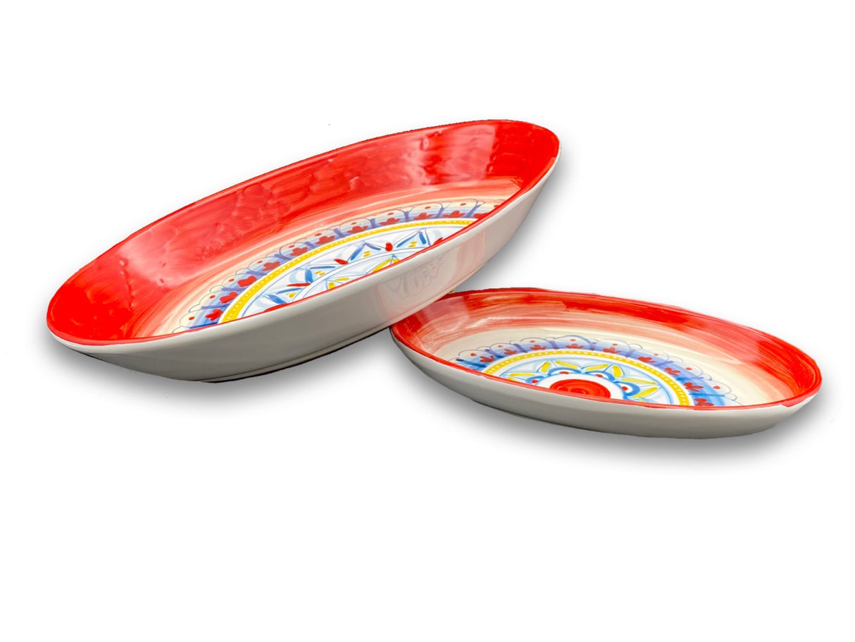 Ovalina in ceramica di Vietri 