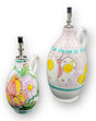 Oliera in Ceramica Vietrese con Dosatore in Acciaio