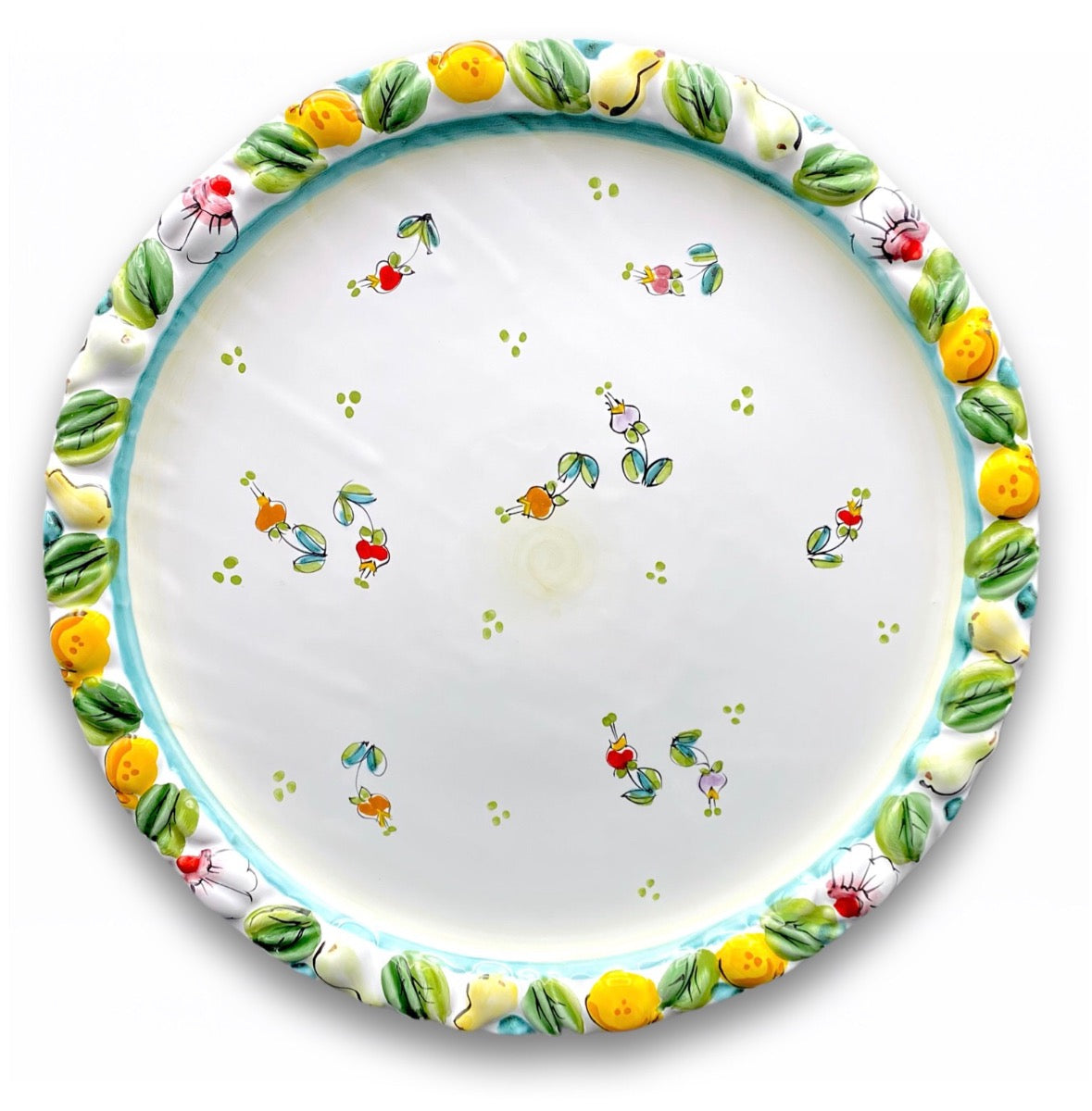 Piatto torta in ceramica di Vietri 