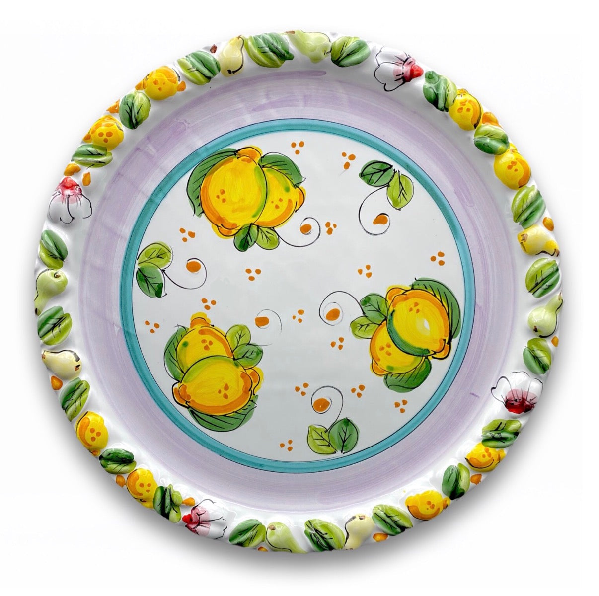Piatto torta in ceramica di Vietri 