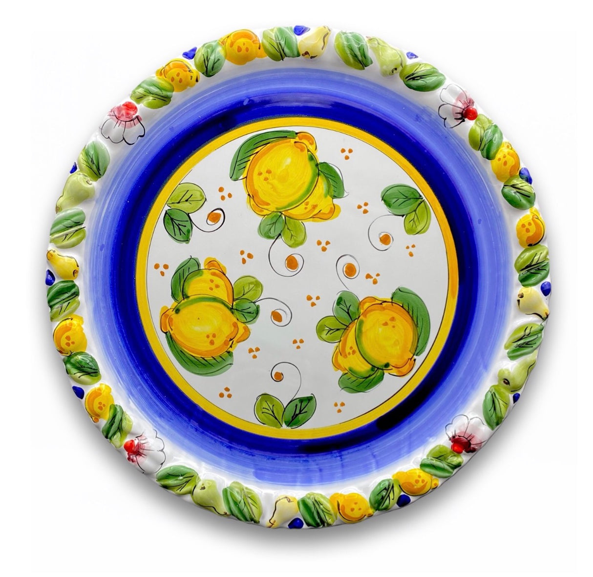 Piatto torta in ceramica di Vietri 