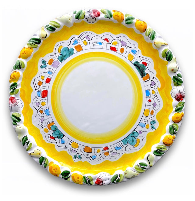 Piatto Torta in Ceramica Vietrese
