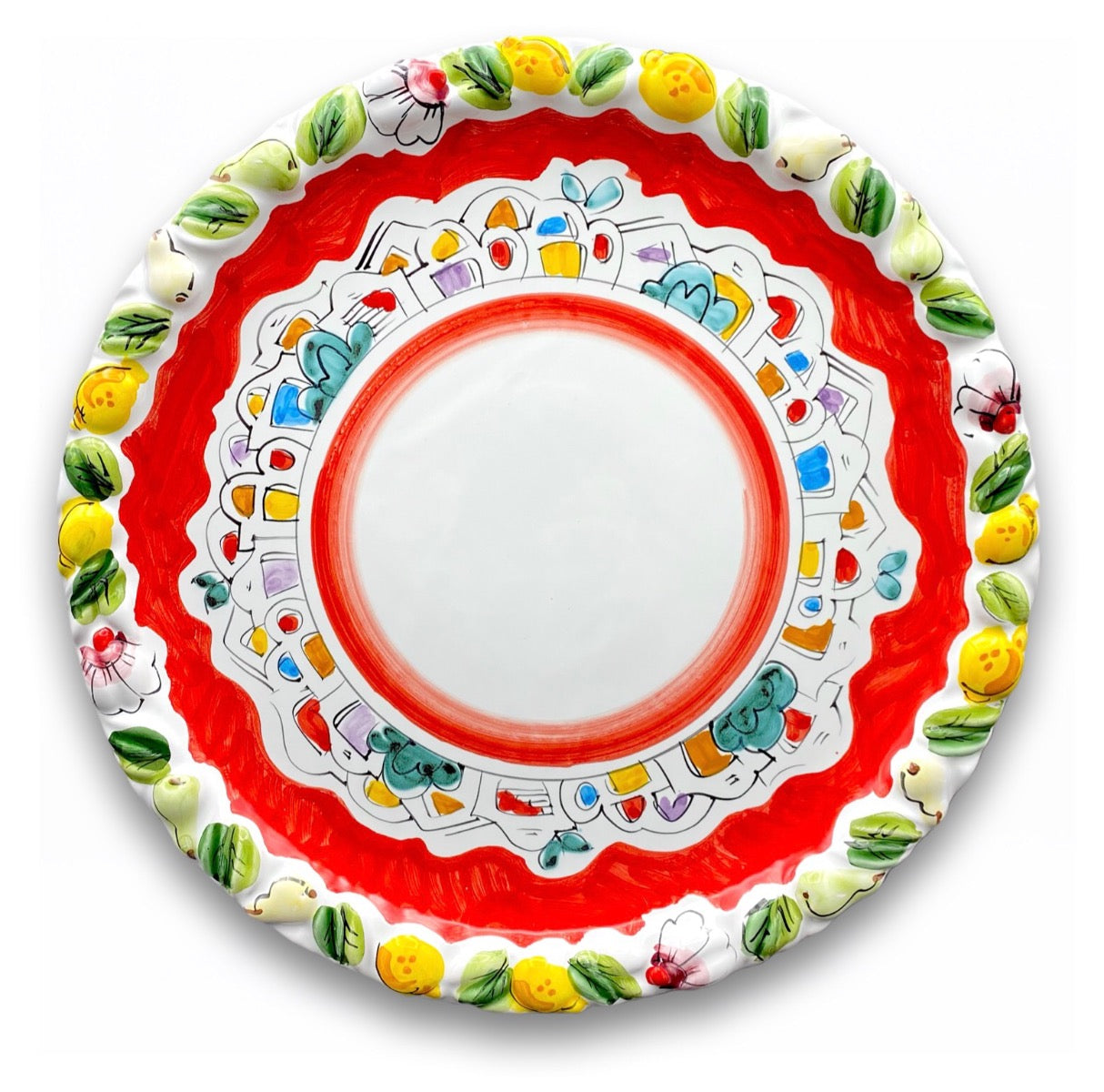 Piatto torta in ceramica di Vietri 