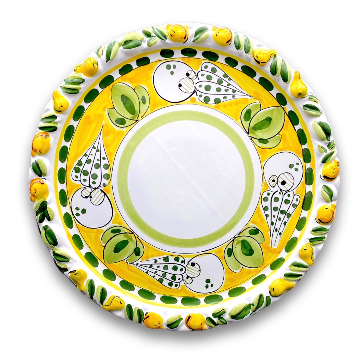 Piatto torta in ceramica di Vietri 