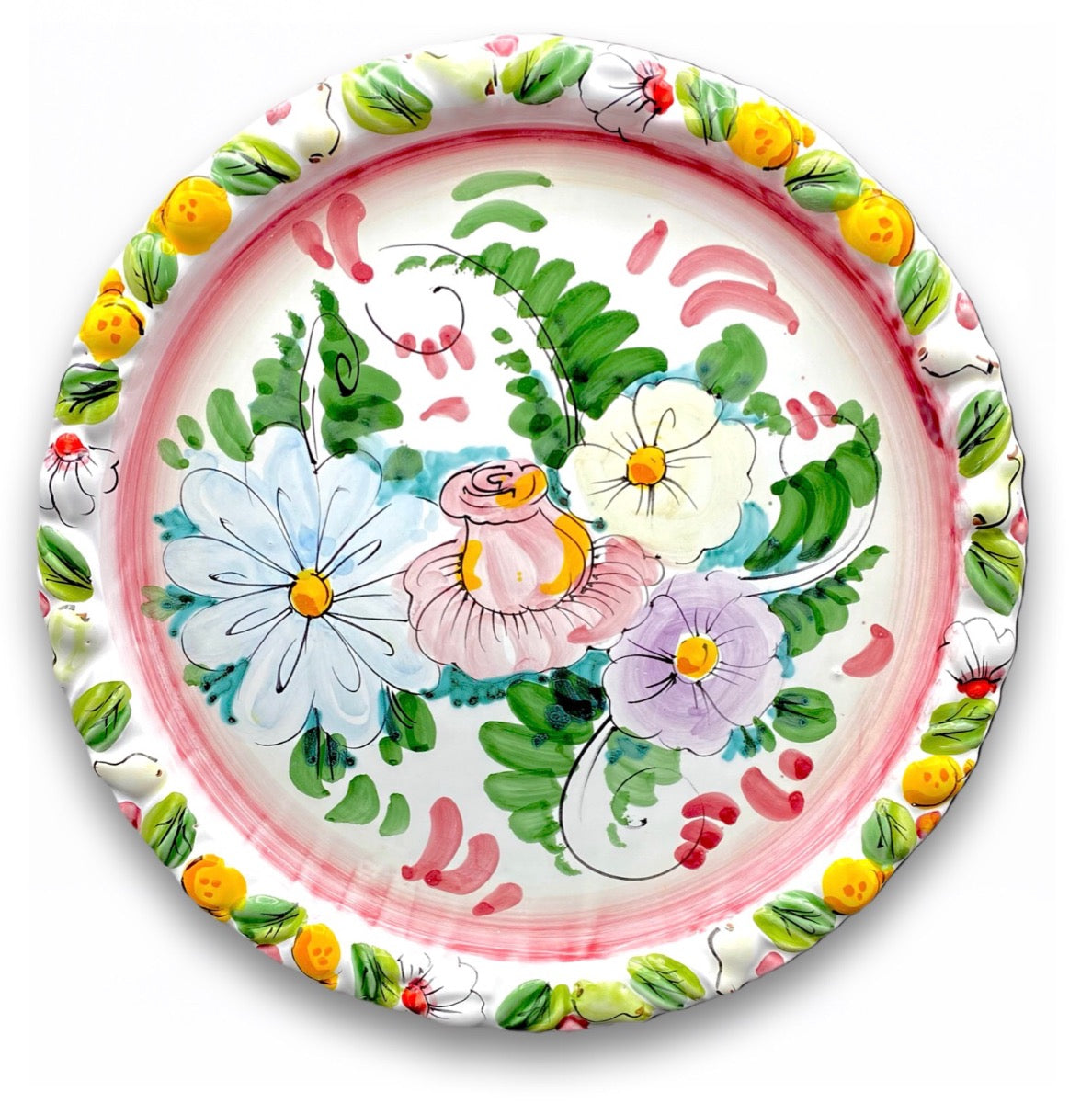 Piatto torta in ceramica di Vietri 