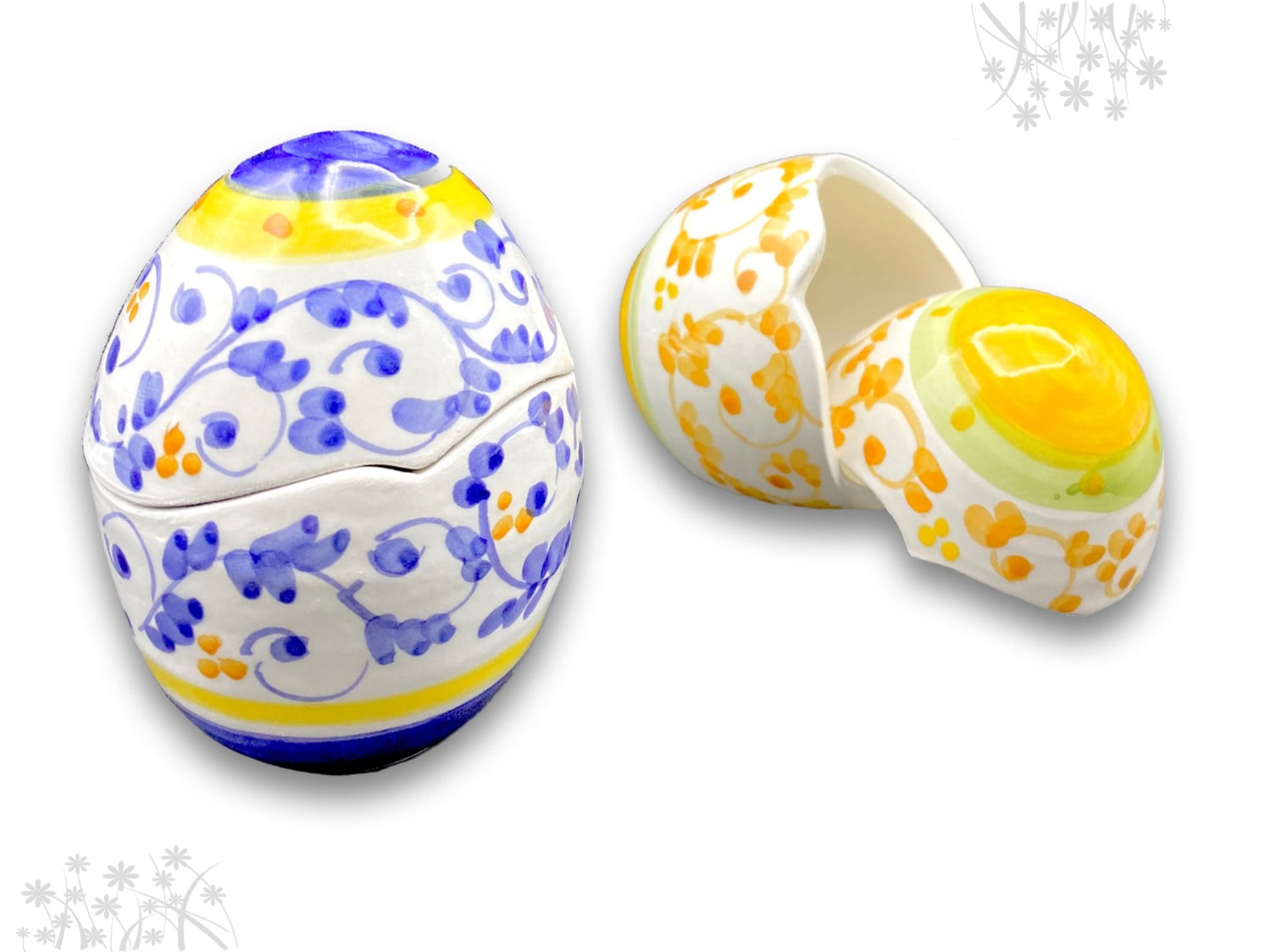 Uovo di Pasqua Contenitore in ceramica di Vietri 
