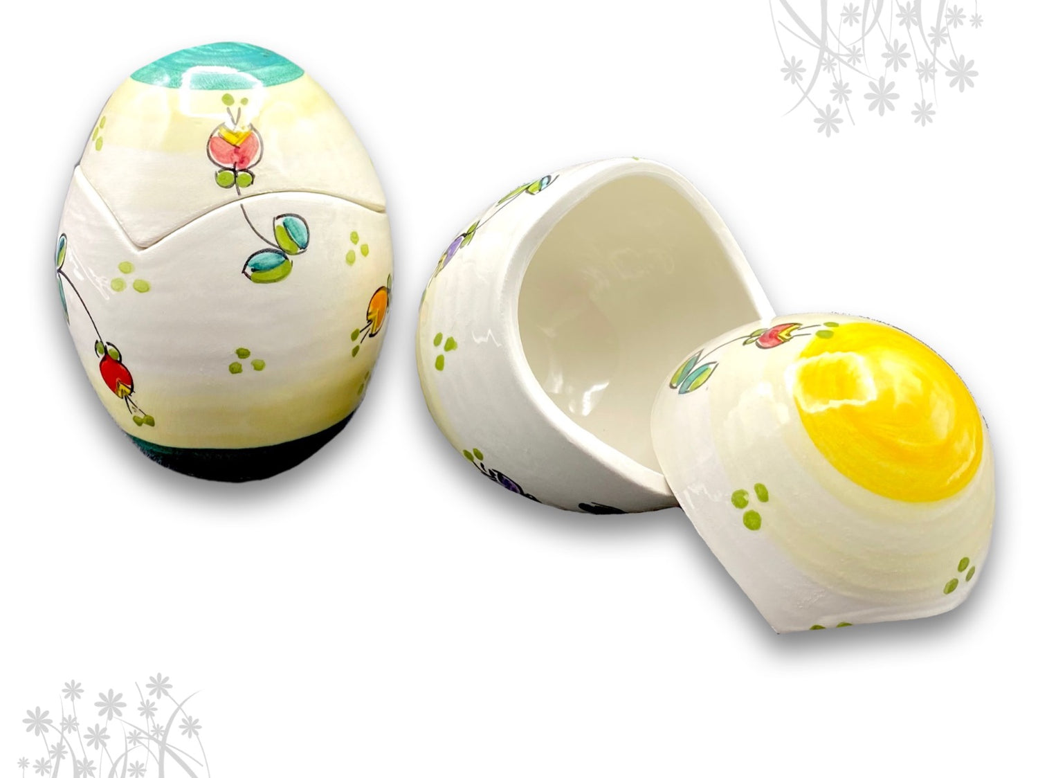 Uovo di Pasqua Contenitore in ceramica di Vietri 